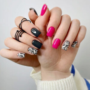 شابلون طراحی ناخن طرح هندسی A&E