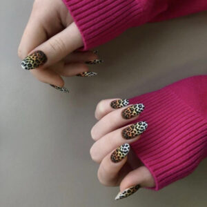 شابلون ناخن طرح پلنگی