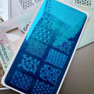 شابلون طراحی ناخن طرح قلب A&E