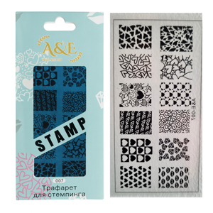 شابلون طراحی ناخن طرح قلب A&E