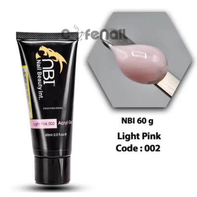 پلی ژل ان بی ای ۶۰ گرمی لایت پینک NBI