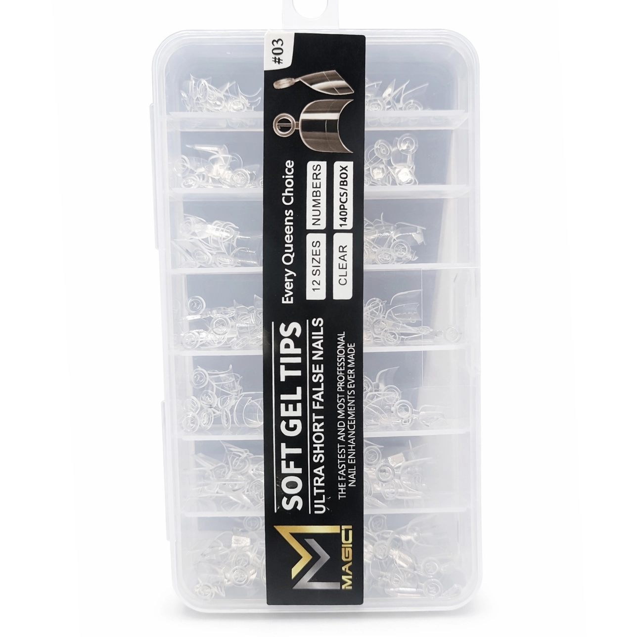 ژلتیپس نیمه مربع ژلتیپس نیمه مربع ناخن مجیک - Image 1