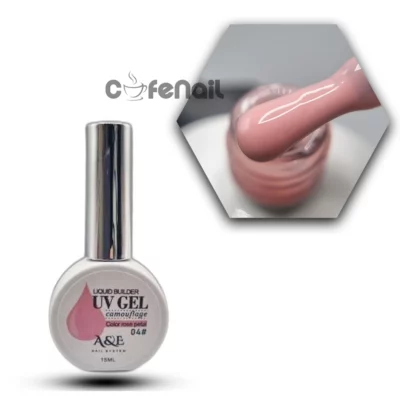 بیلدر لیکوئید صورتی ملایم ناخن ای اند ای A&E